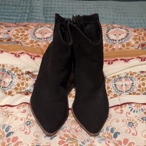 Torrid Faux Suede Ankle Boots, 8WW